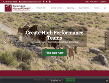 Tablet Screenshot of businesshorsepower.com